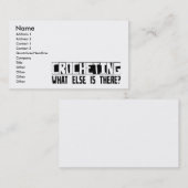 そこにあるか他に何がかぎ針で編みますか。 名刺 (正面/裏面)