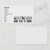 そこにあるか他に何が個人的な訓練か。 名刺 (正面/裏面)