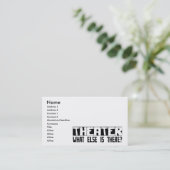 そこにあるか他に何が劇場か。 名刺 (スタンド正面)