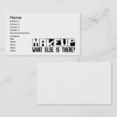 そこにあるか他に何が化粧か。 名刺 (正面/裏面)