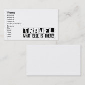 そこにあるか他に何が旅行か。 名刺 (正面/裏面)