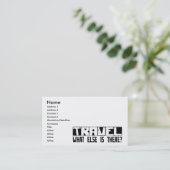 そこにあるか他に何が旅行か。 名刺 (スタンド正面)