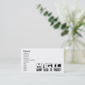 そこにあるか他に何が魔法か。 名刺 (スタンド正面)