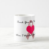 そこにあることを襲いますありがとう コーヒーマグカップ (中央)