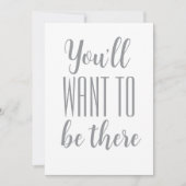 "そこにいたいだろう"ミニマルな日付を保存 セーブザデート (正面)