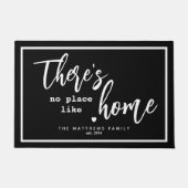 そこにいない場所ライクホーム名前をカスタムする ドアマット (正面)