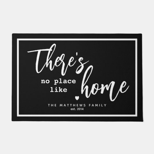 そこにいない場所ライクホーム名前をカスタムする ドアマット (正面)