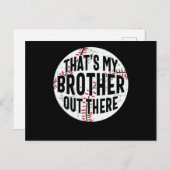 そこにいる私の兄だ 野球兄弟 ポストカード (正面/裏面)