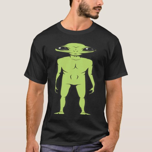 そこにただ立っている異星人 Tシャツ (正面)