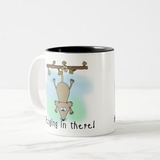 そこにつるしているふくろねずみ ツートーンマグカップ (正面左)