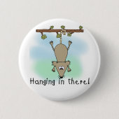 そこにつるしているふくろねずみ 缶バッジ (正面)