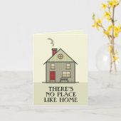 そこにないプレイスライクホーム引用文ハウス カード (黄色い花)