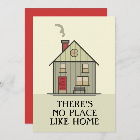 そこにないプレイスライクホーム引用文ハウス サンキューカード (正面/裏面)