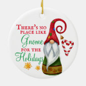 そこにない場所のような格言クリスマスホリデー セラミックオーナメント (裏面)