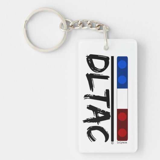 そこにのようなドライブは新しい運転者のための警察官ですKeychain キーホルダー (正面)