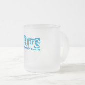 そこにのように明日あります書かないで下さい フロストグラスマグカップ (正面右)