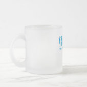 そこにのように明日あります書かないで下さい フロストグラスマグカップ (左)