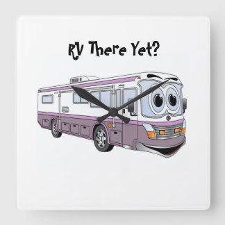 そこにはまだ時計をクラスするRV スクエア壁時計