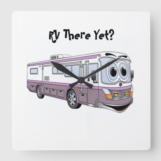 そこにはまだ時計をクラスするRV スクエア壁時計 (正面)