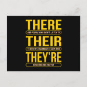 そこに彼らは英語の先生 ポストカード (正面)