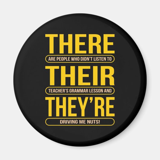 そこに彼らは英語の先生 マグネット (正面)