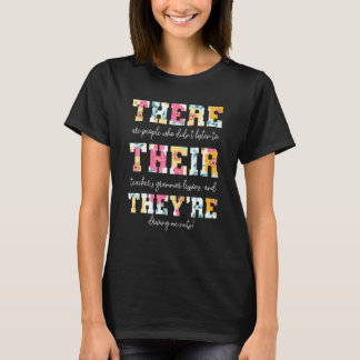 そこに彼らは英語の文法先生引用文 Tシャツ