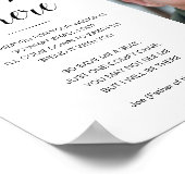 そこに私も写真と共に - 追悼用チェア ウェディング ポスター (角)