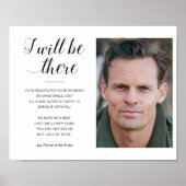 そこに私も写真と共に - 追悼用チェア ウェディング ポスター (正面)