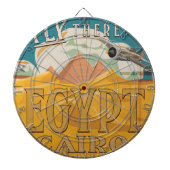 そこに飛ぶ – エジプト ダーツボード (正面)