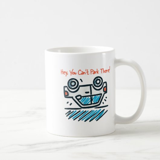 そこに駐車はダメです! コーヒーマグカップ (右)