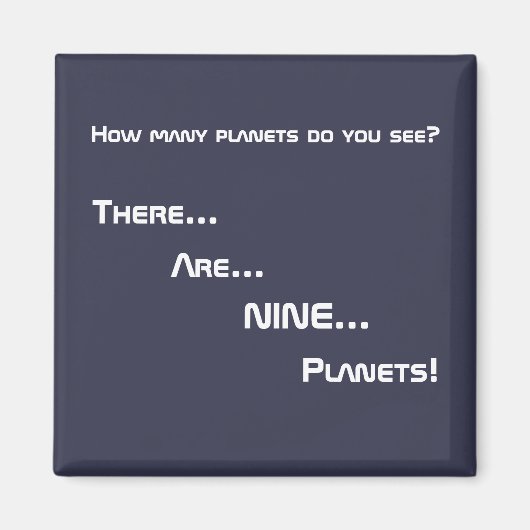 そこに…は…9...惑星だ！ マグネット (正面)