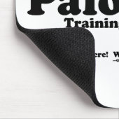 "そこに! 形にそれを打って下さい! " マウスパッド (コーナー)