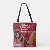 そこのトートバックは女性私達の年齢のwhorunのマラソンです トートバッグ (裏面)