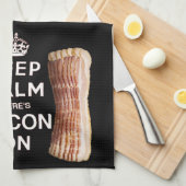 そこの平静をあります台所タオルのベーコンが保って下さい キッチンタオル (四つ折り)