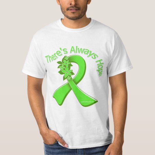 そこの筋ジストロフィーは希望の花柄常にです Tシャツ (正面)