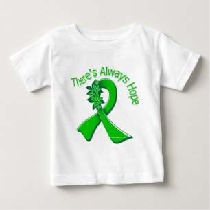 そこの腎臓病は希望の花柄常にです ベビーTシャツ