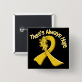 そこのCOPDは希望の花柄常にです 缶バッジ (正面&裏面)