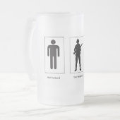 そこのEodのマグの夫あなたの夫私の夫ビール フロストグラスビールジョッキ (正面左)