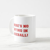 そこのKRWは野球のコーヒー・マグの泣き叫びではないです コーヒーマグカップ (正面左)