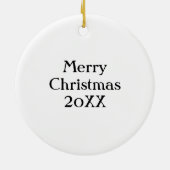 そこパーソナライズされたでフロギーになる | おもしろい Frog セラミックオーナメント (裏面)