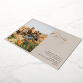 そこミニマル非常メリーベージュバラ金ゴールド 箔シーズンカード (回転した状態)