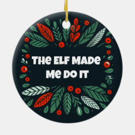 そしおもしろいてメリー、明るい小妖精や小人が私にそれをさせた セラミックオーナメント