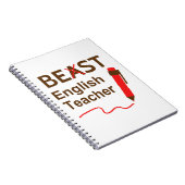 そしおもしろいて、ワッキー、ビーストまたはイングリッ最高のドの先生 ノートブック (右側)