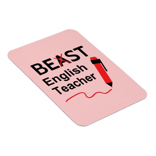 そしおもしろいて、ワッキー、ビーストまたはイングリッ最高のドの先生 マグネット (右側)