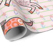 そしお洒落てスタイルよくはしゃぐ化されたシマウマ ラッピングペーパー (ロールコーナー)