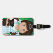 そしてあなたの子犬座も!  ドロシー ラゲッジタグ (正面横)