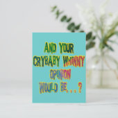 そしてあなたの泣き虫の好きな意見は ポストカード (スタンド正面)