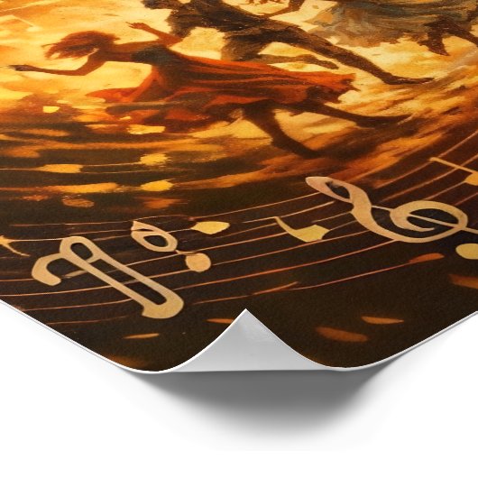 そしてあの人たちは踊っているのが見えた ポスター (角)