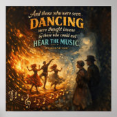 そしてあの人たちは踊っているのが見えた ポスター (正面)