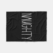 そしていけなクリスマスJk Naughtのための素敵なカップルS フリースブランケット (正面(横))